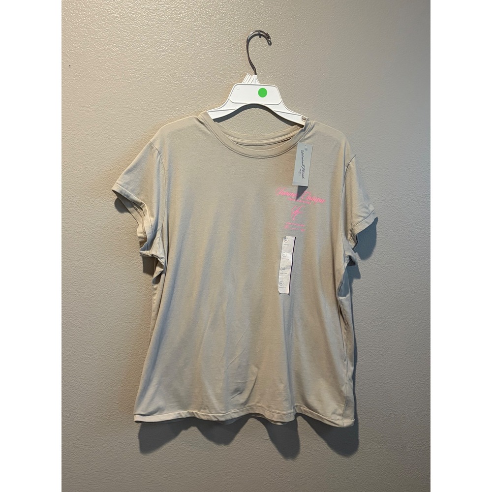 Universal Thread Summer Classique French Riviera Graphic Tee Birch Tan XL NWT